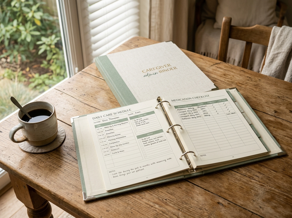Caregiver Burnout & Admin Binder
